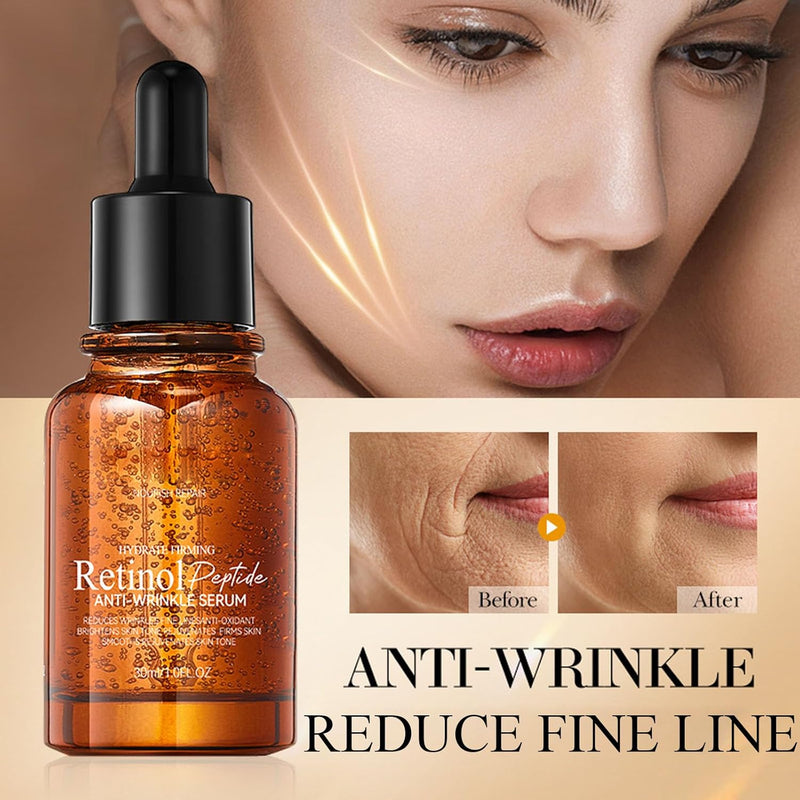 Retinol Skin Care Set, anti Aging Skin Care Routine Kit with Hyaluronic Acid, Rose Essence, Firm Skin, Smooth Wrinkle, Face Care Set with Face Cream, Serum, Eye Cream, Toner, Cleanser - Puck's
