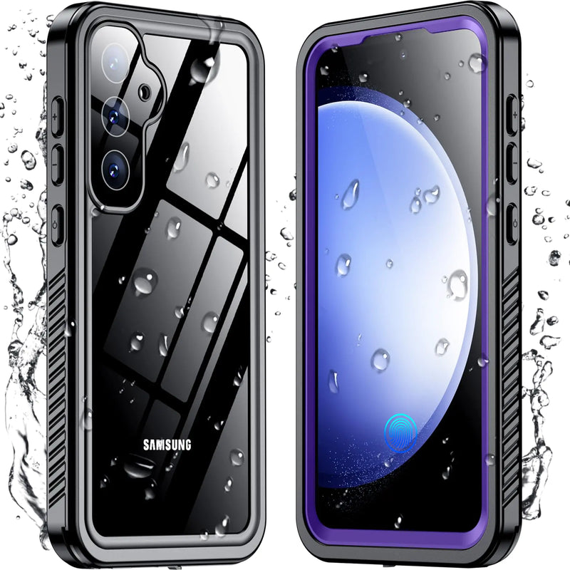 Temdan Crystal Clear Designed for Samsung Galaxy S23 Case,[Anti-Yellowing][Military Grade Drop-Proof] Slim Fit Soft TPU + PC Shockproof Case-Clear - Puck's
