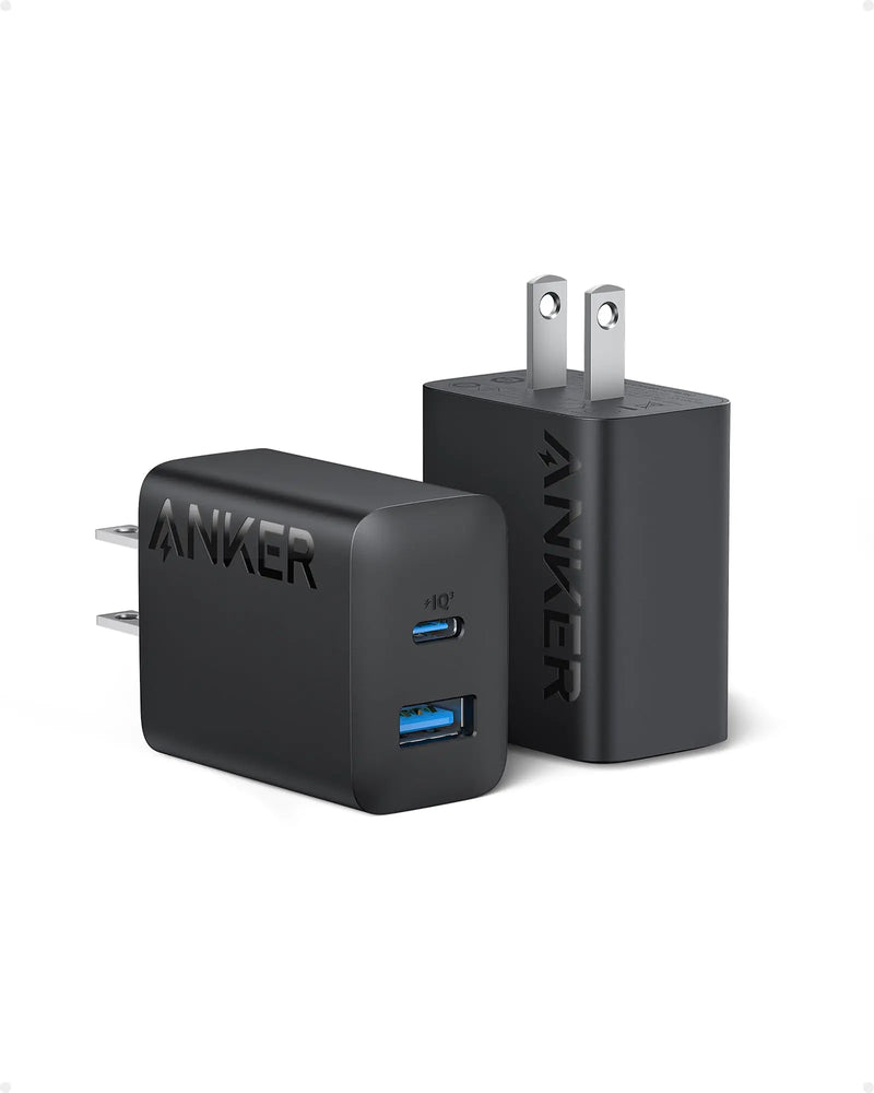 Anker iPhone 16 Charger, USB C Charger, 2-Pack 20W Dual Port USB Fast Wall Charger, USB C Charger Block for iPhone 16/16 Pro/16 Pro Max/15/14/13, Pad Pro/AirPods and More(Cable Not Included) - Puck's