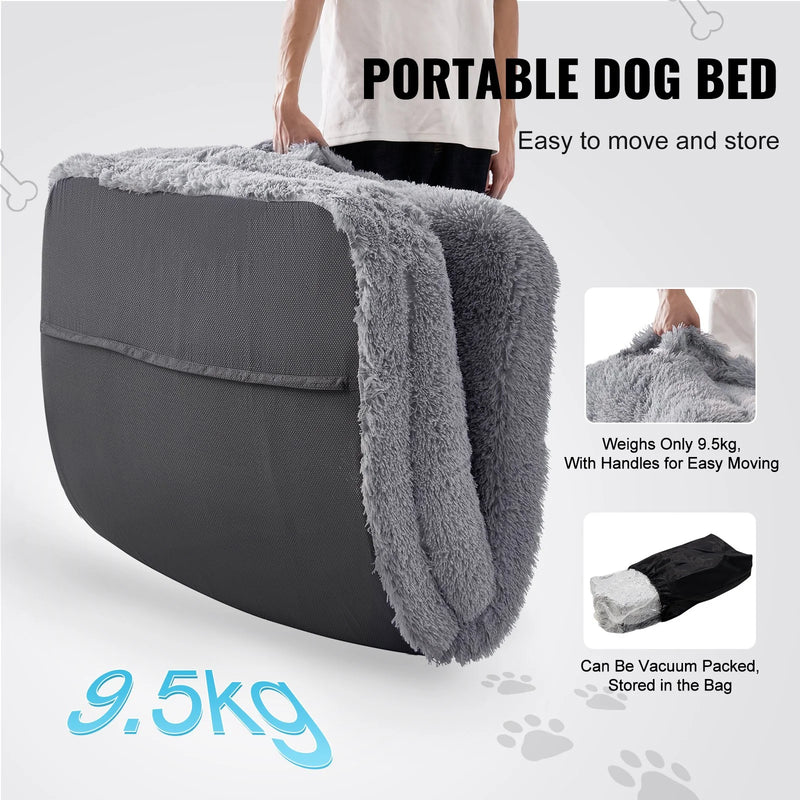 VEVOR Human Dog Bed 72 X48X10In Large Human Size Dog Bed Washable PV Velvet - Puck's