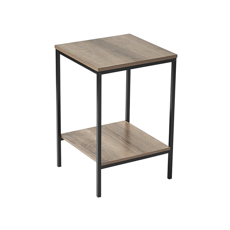 Contemporary 3 Piece Rectangular Particle Board Coffee Table, Rustic Brown - Puck's