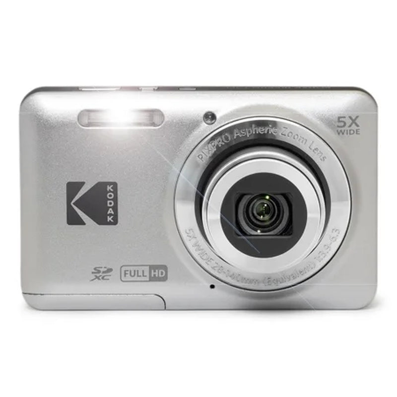 PIXPRO FZ55 Friendly Zoom Digital Camera, Silver - Puck's