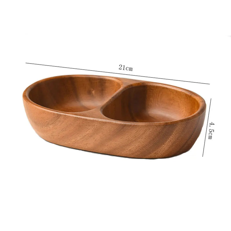 Wooden Plate Square Tray Dessert Salad Plate Halloween Party Fruit Plate Home Kitchen Utensils Japanese Tableware - Puck's