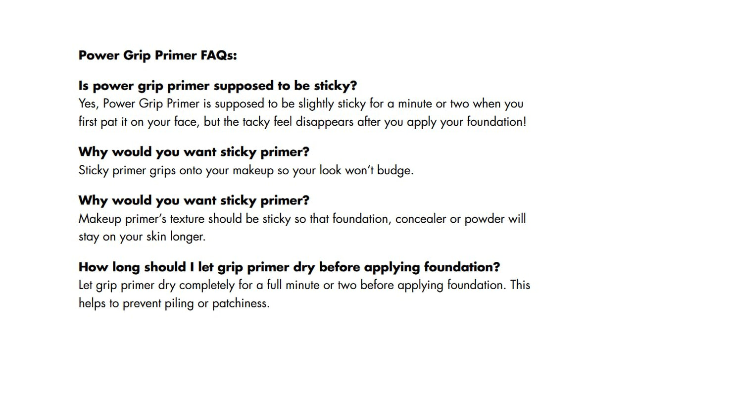 Power Grip Primer, Gel-Based & Hydrating Face Primer for Smoothing Skin & Gripping Makeup, Moisturizes & Primes, 0.811 Fl Oz (24 Ml.) - Puck's