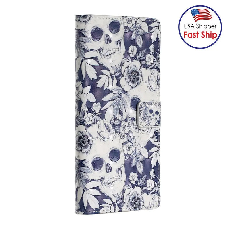 AMZER 3D Printed Flip Case with Wallet for iPhone 12 Max - Puck's