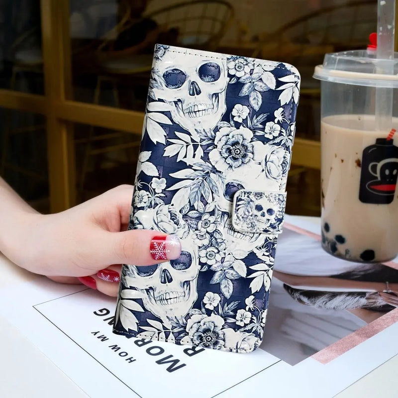 AMZER 3D Printed Flip Case with Wallet for iPhone 12 Max - Puck's