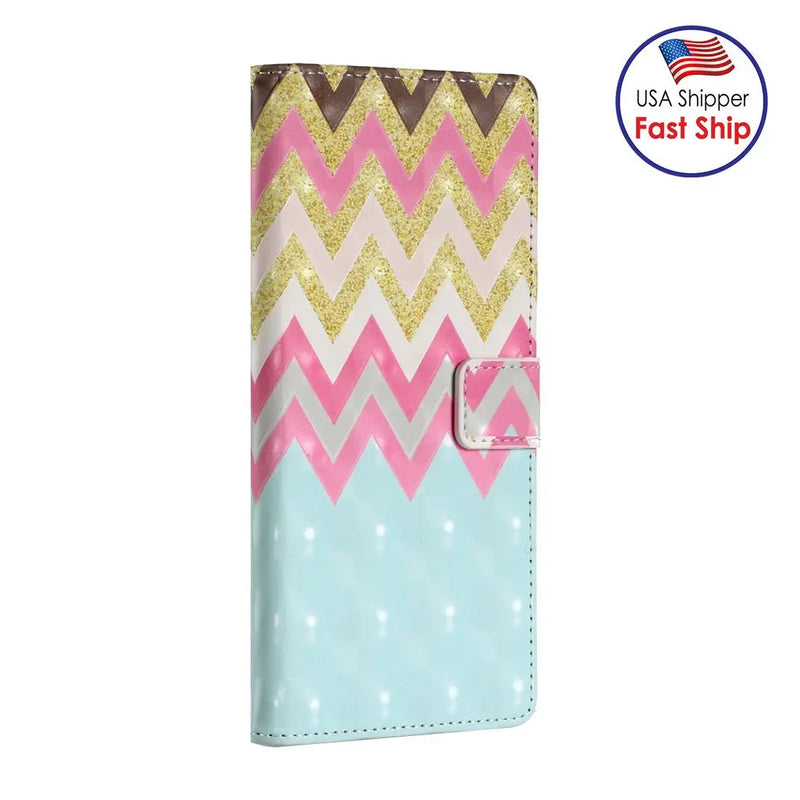 AMZER 3D Printed Flip Case with Wallet for iPhone 12 Max - Puck's