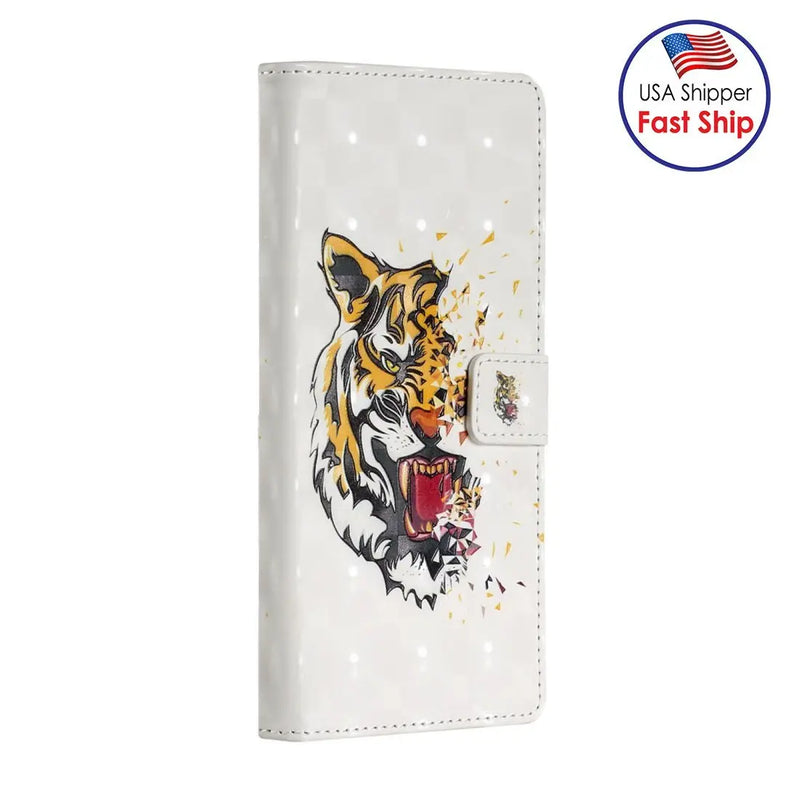 AMZER 3D Printed Flip Case with Wallet for iPhone 12 Max - Puck's
