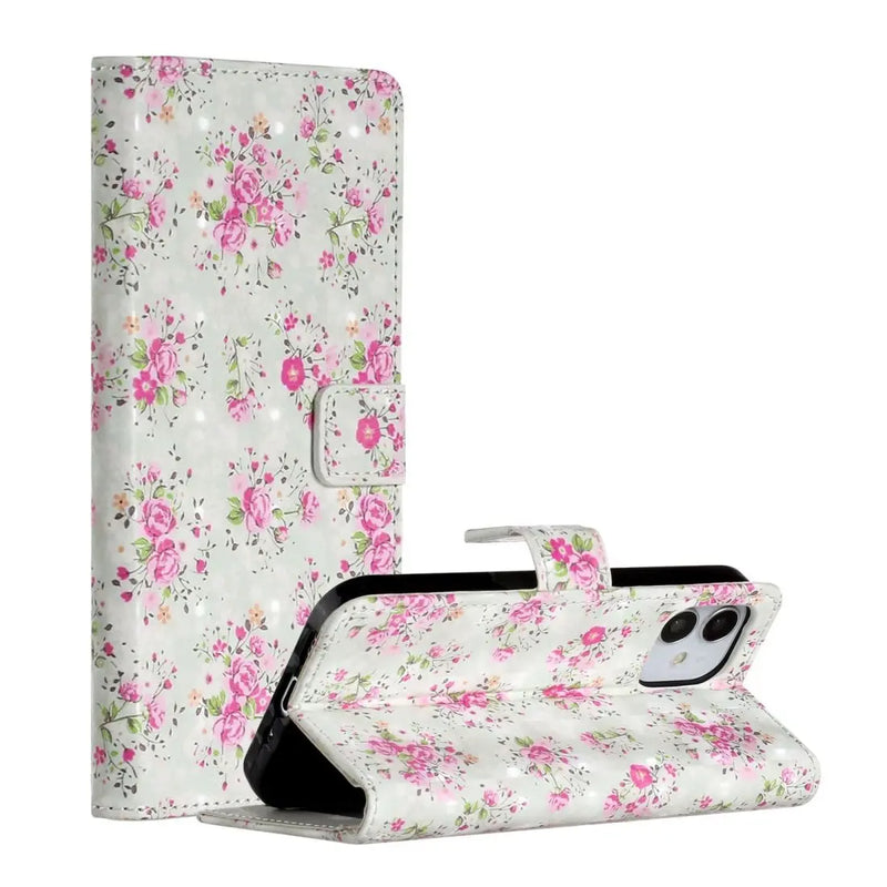 AMZER 3D Printed Flip Case with Wallet for iPhone 12 Max - Puck's
