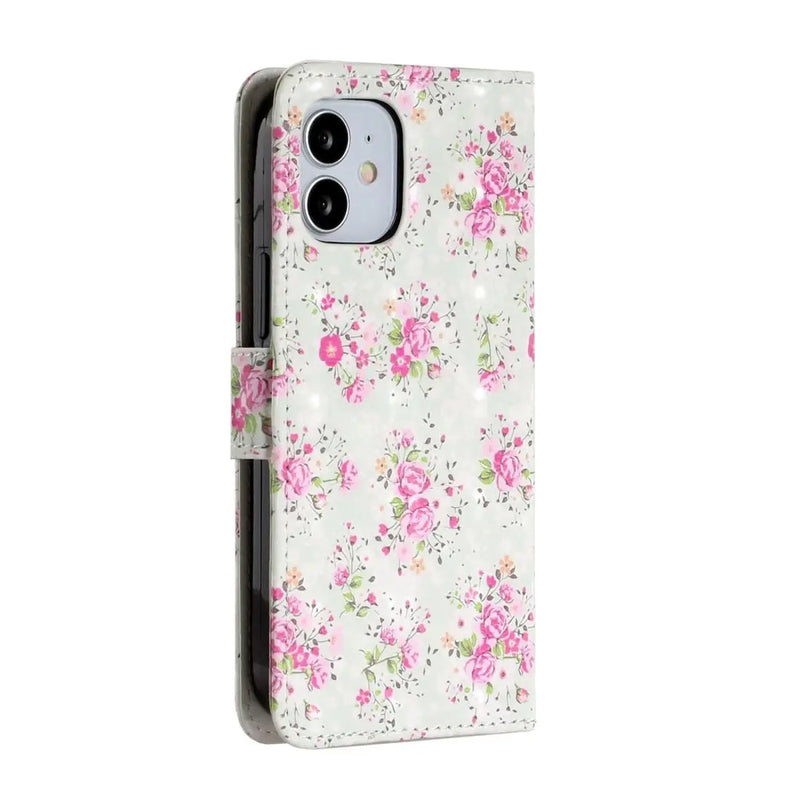 AMZER 3D Printed Flip Case with Wallet for iPhone 12 Max - Puck's
