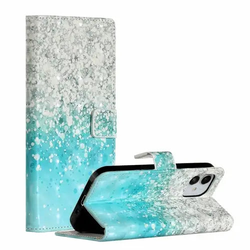 AMZER 3D Printed Flip Case with Wallet for iPhone 12 Max - Puck's