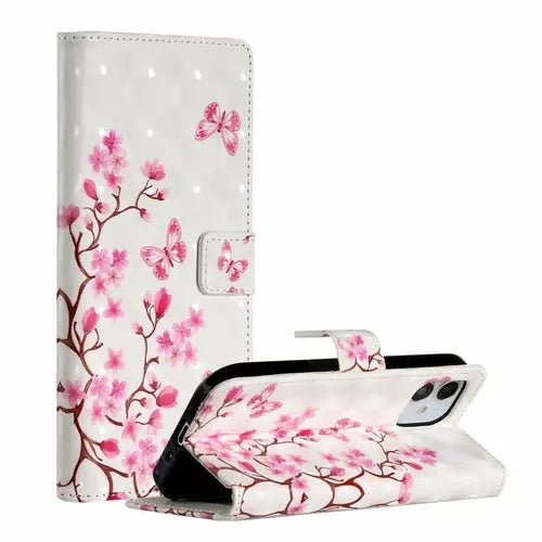 AMZER 3D Printed Flip Case with Wallet for iPhone 12 Max - Puck's