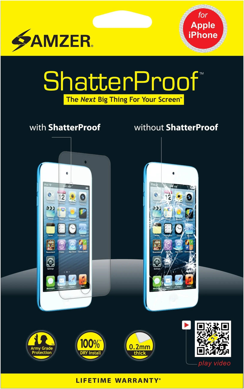 AMZER ShatterProof Screen Protector for iPhone 12 Pro Max - Front - Puck's