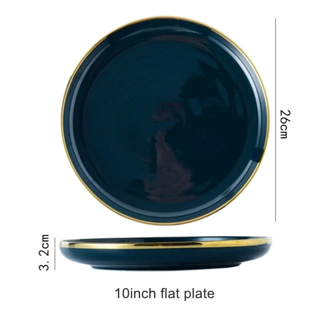 Blue Porcelain Dinner Plates - Puck's