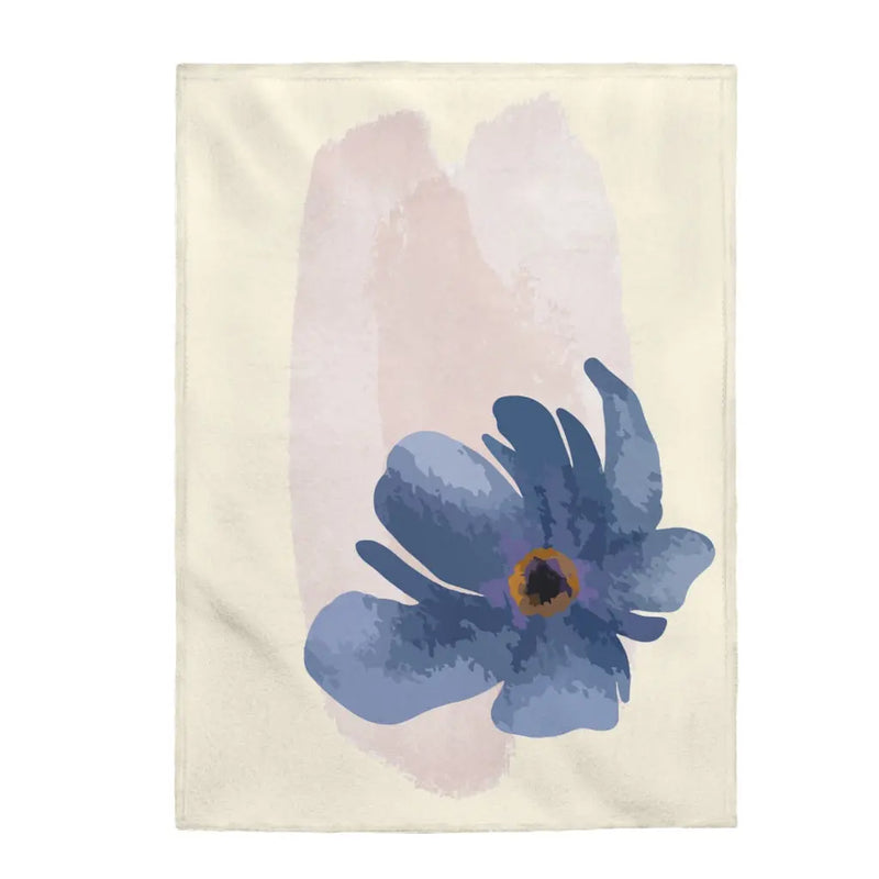 Abstract Floral Blanket Plush Throw - Puck's