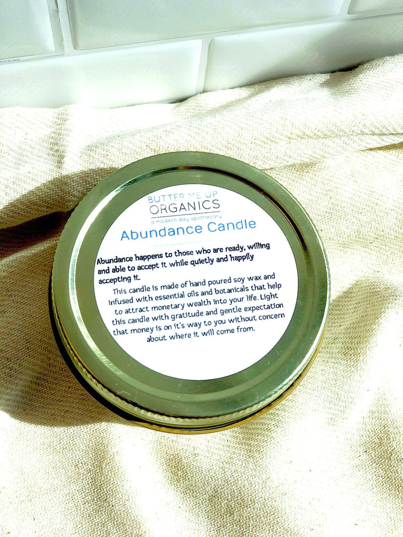 Abundance Candle / Ritual Candle / Intention Candle / Hand Poured - Puck's