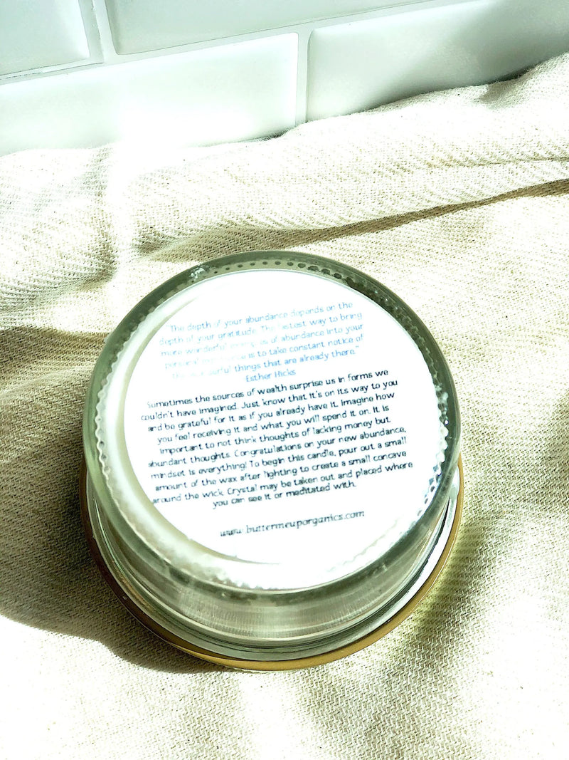 Abundance Candle / Ritual Candle / Intention Candle / Hand Poured - Puck's