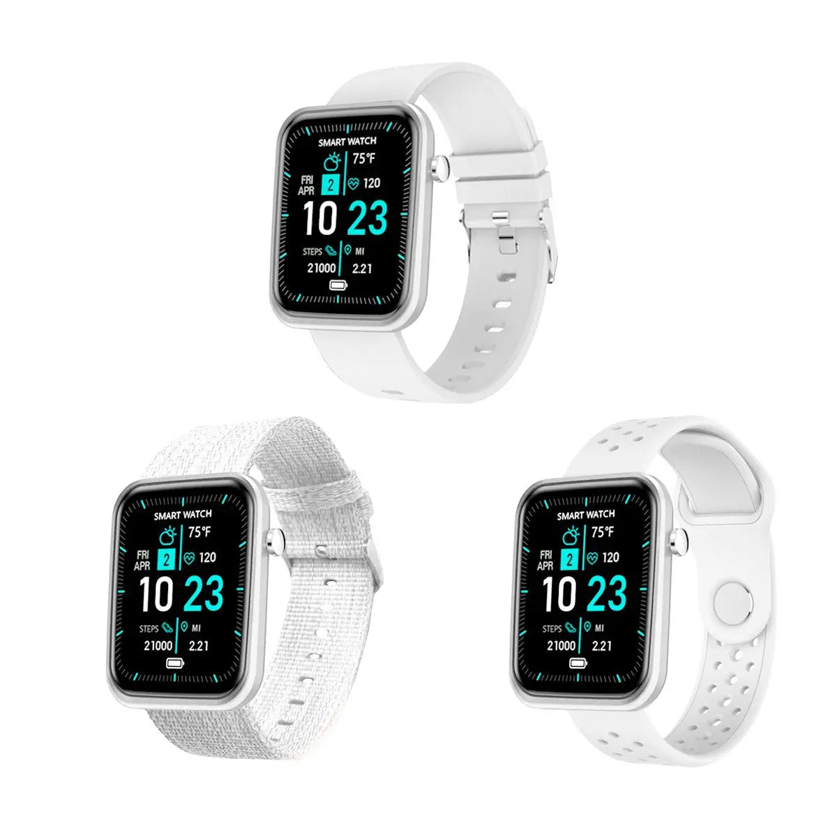 Advanced Smartwatch With Three Bands And Wellness + Activity Tracker - Puck's
