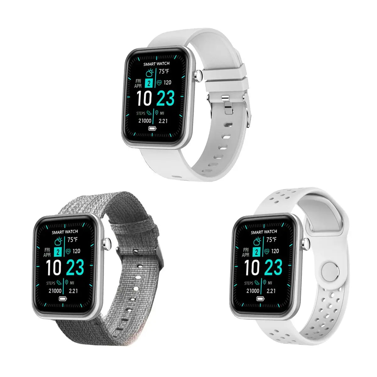 Advanced Smartwatch With Three Bands And Wellness + Activity Tracker - Puck's