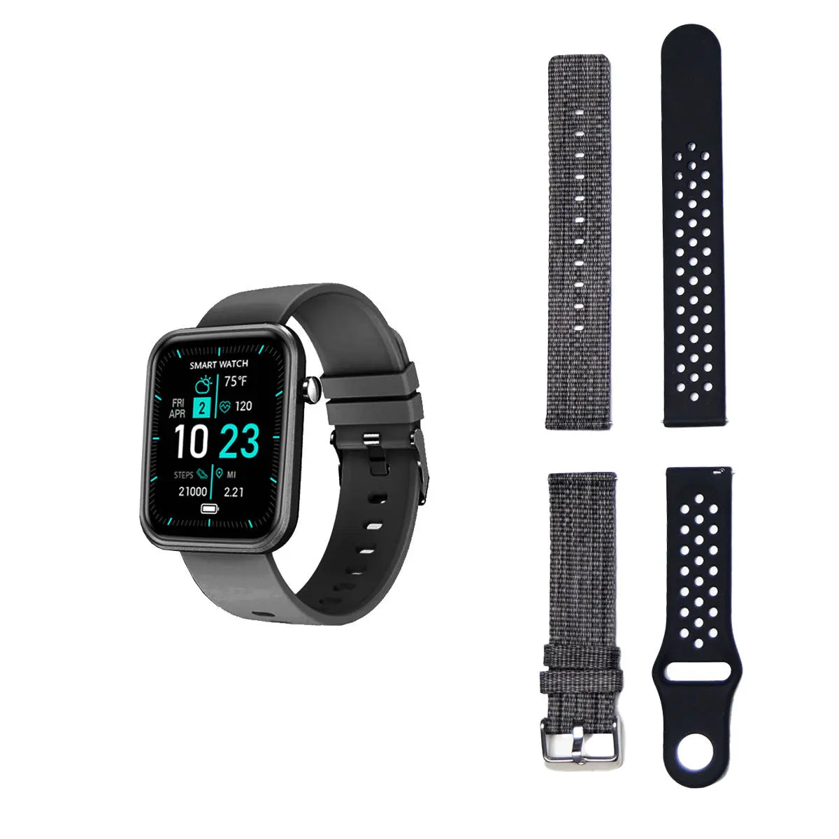 Advanced Smartwatch With Three Bands And Wellness + Activity Tracker - Puck's