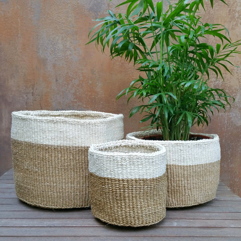African planting basket, Handwoven African basket - Puck's