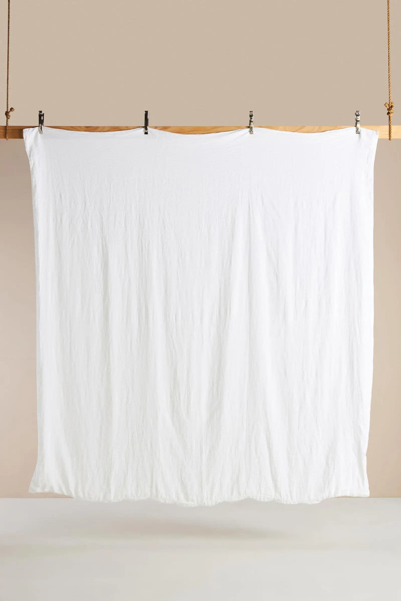 Amara - 3 Piece Crewel Embroidered Duvet Set | Linen Cotton Mix | - Puck's