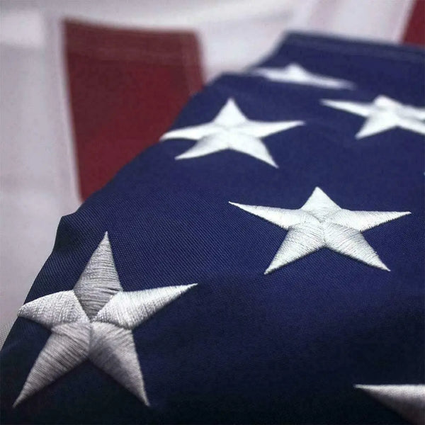 American Flag Outdoor Heavy Duty Embroidered Stars USA Flag - Puck's