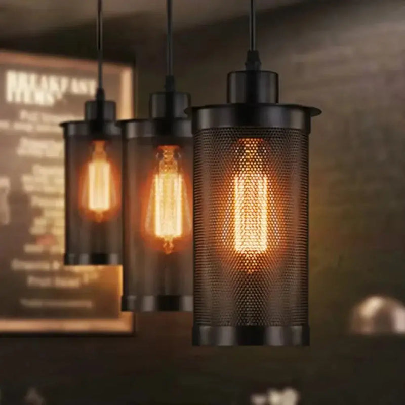American Industrial Style Decorative Aisle Staircase Porch Lighting Loft Retro Creative Bar Barbed Wire Chandelier Lighting - Puck's