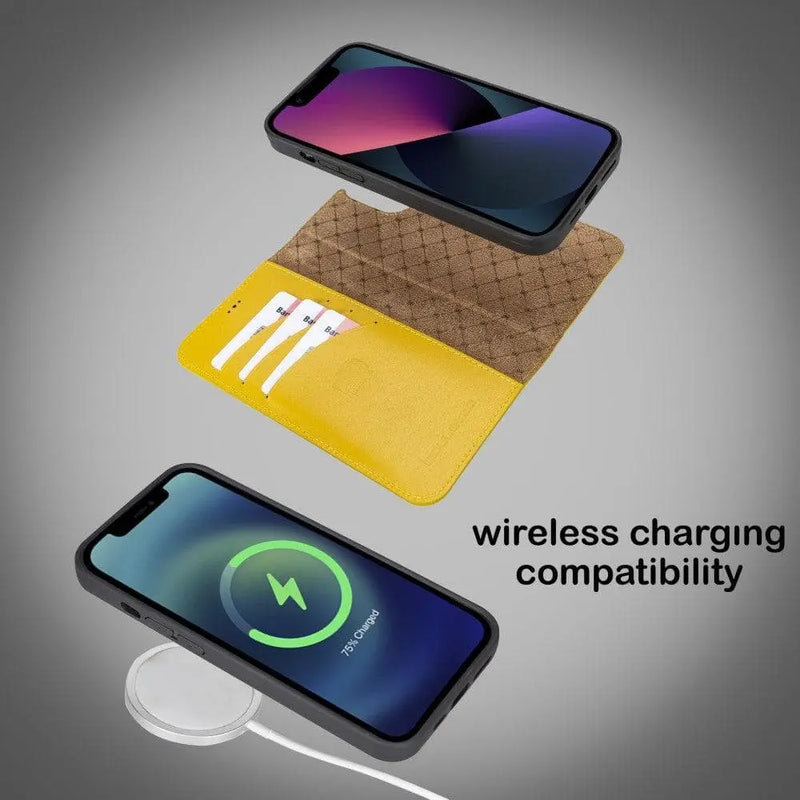 Apple iPhone 13 Series Colorful Detachable Leather Wallet Case - MW - Puck's
