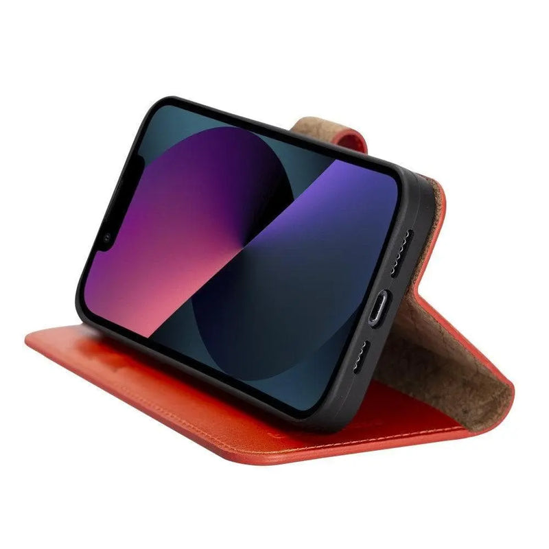 Apple iPhone 13 Series Colorful Detachable Leather Wallet Case - MW - Puck's