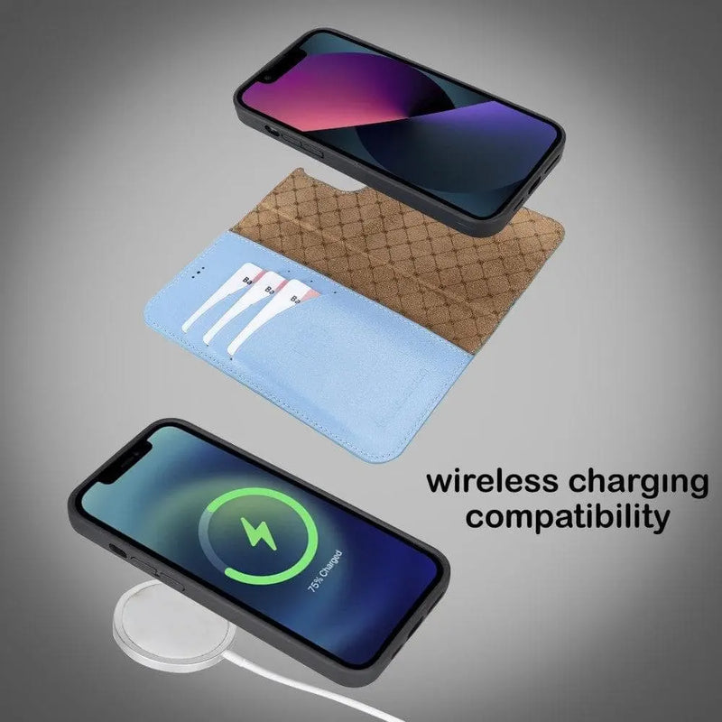 Apple iPhone 13 Series Colorful Detachable Leather Wallet Case - MW - Puck's