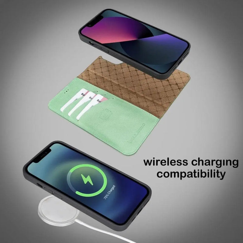Apple iPhone 13 Series Colorful Detachable Leather Wallet Case - MW - Puck's