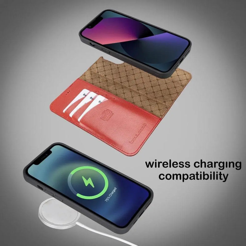 Apple iPhone 13 Series Colorful Detachable Leather Wallet Case - MW - Puck's