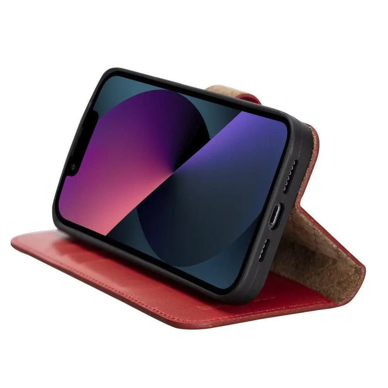 Apple iPhone 13 Series Colorful Detachable Leather Wallet Case - MW - Puck's