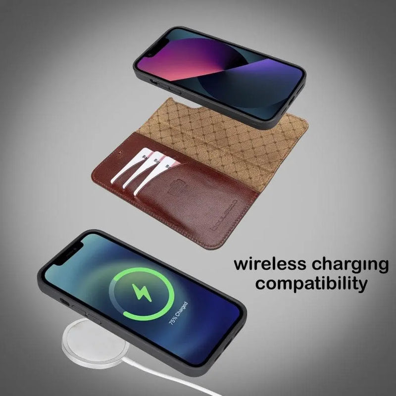 Apple iPhone 13 Series Colorful Detachable Leather Wallet Case - MW - Puck's