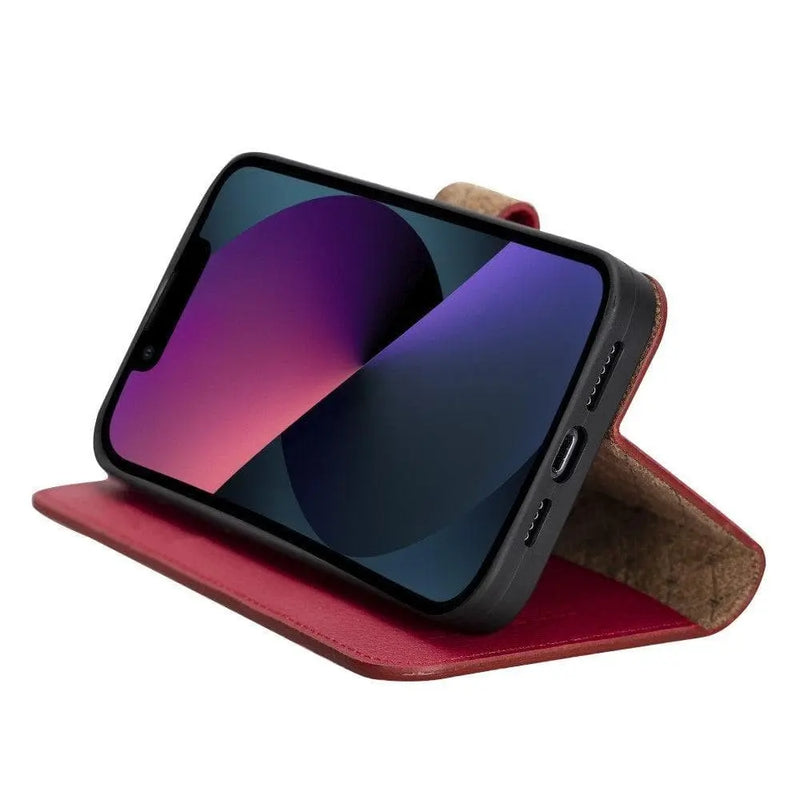 Apple iPhone 13 Series Colorful Detachable Leather Wallet Case - MW - Puck's
