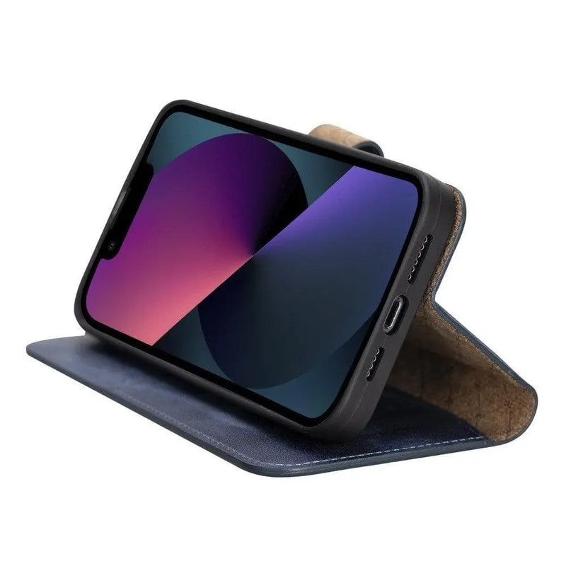 Apple iPhone 13 Series Colorful Detachable Leather Wallet Case - MW - Puck's