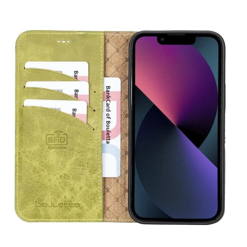 Apple iPhone 13 Series Colorful Detachable Leather Wallet Case - MW - Puck's