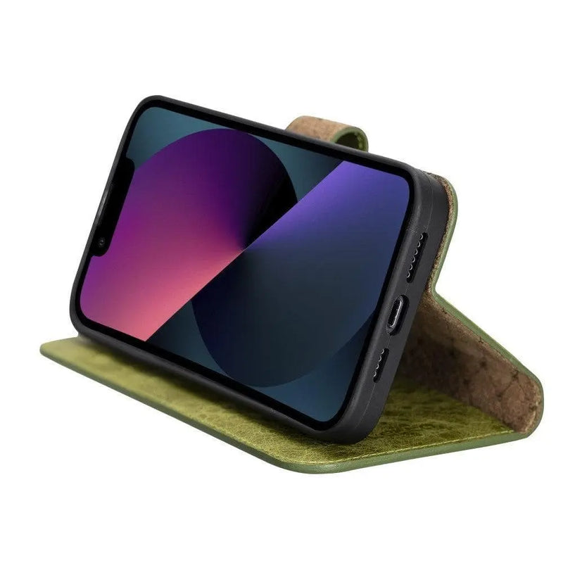 Apple iPhone 13 Series Colorful Detachable Leather Wallet Case - MW - Puck's