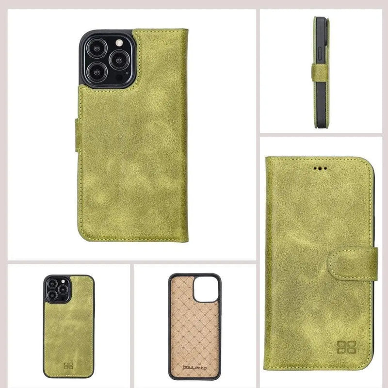 Apple iPhone 13 Series Colorful Detachable Leather Wallet Case - MW - Puck's