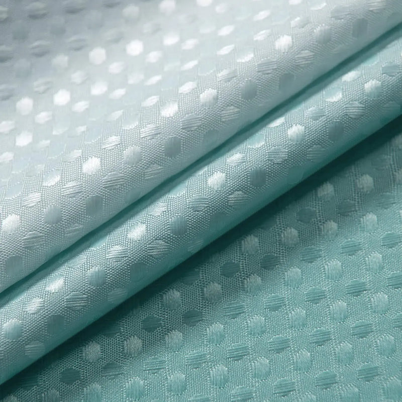 Aqua Shower Curtain,Coastal Theme Washable Fabric Cloth Beach Shower Curtain Set with Hooks for Ocean Bathroom Decor,Seafoam Sea Foam Mint Green Spa Blue - Puck's