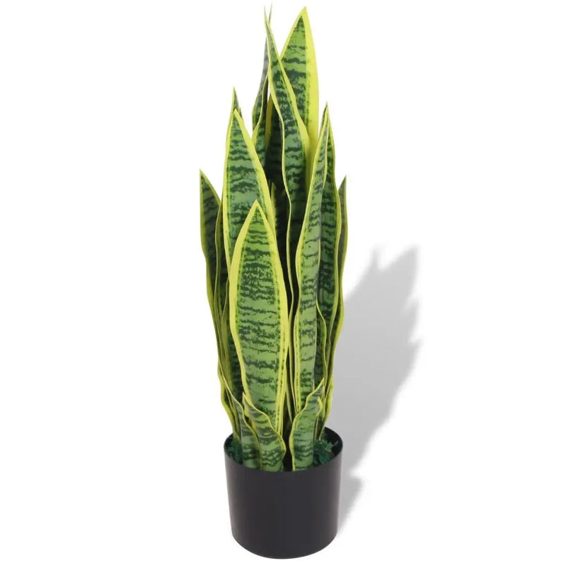 Artificial Dracaena Plant with Pot 35.4" Green - Puck's
