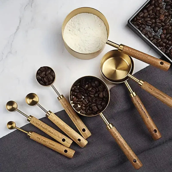 Artisanal Acacia Handle Measuring Set (User 1140198) - Puck's