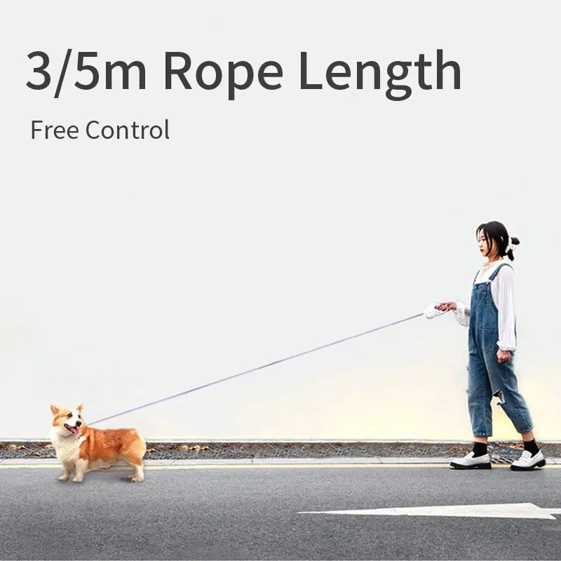 Automatic Retractable Lighting Dog Leash - Puck's