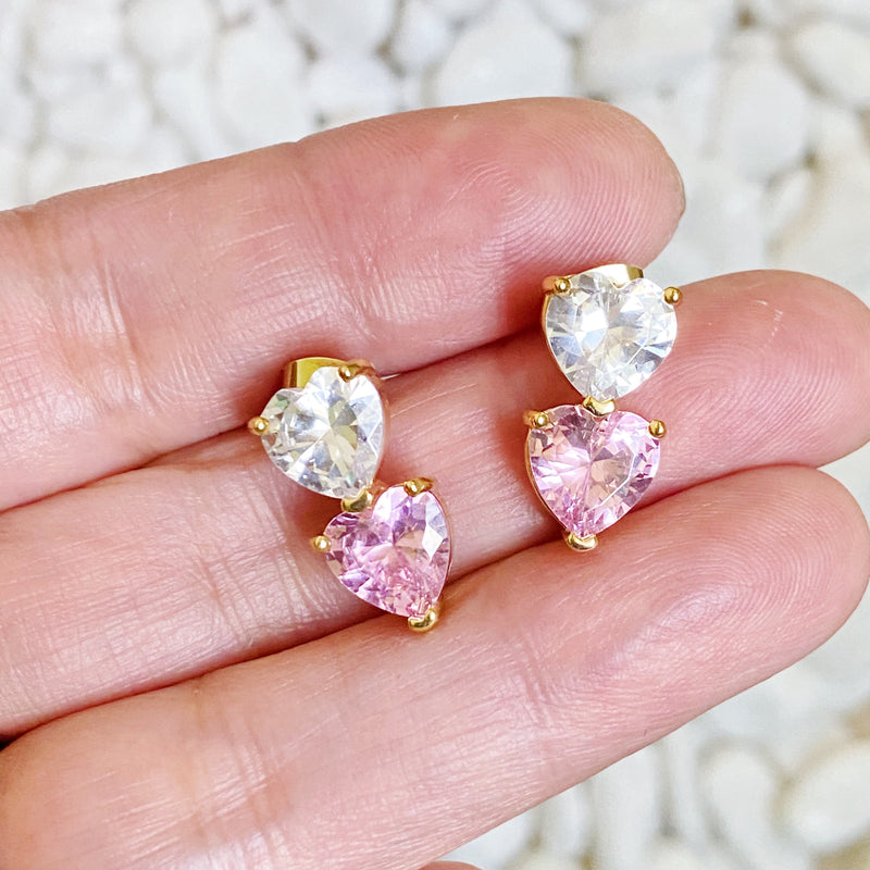 Two Colors of Love Earrings - Puck's