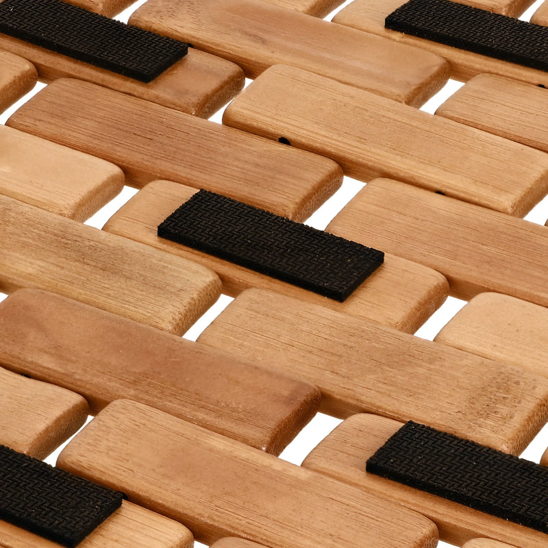 Bamboo Tile Bath Step-Out Mat, 18"X30" - Puck's