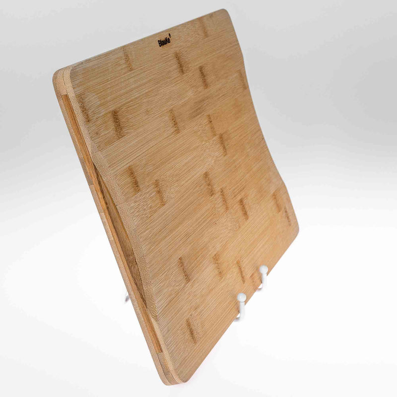 Wooden Cutting Boards for Kitchen with Juice Groove and Handles - Puck's