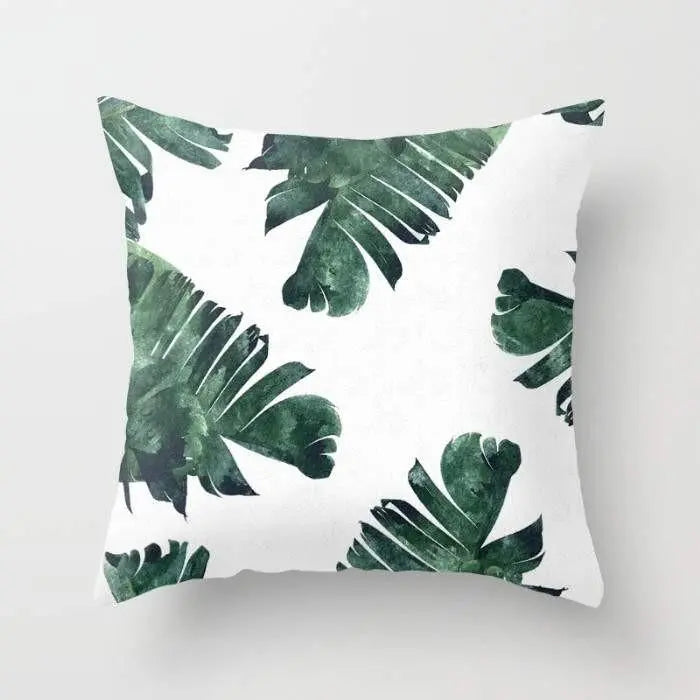 Banana Leaf Watercolor Pattern Cushion/Pillow - Puck's