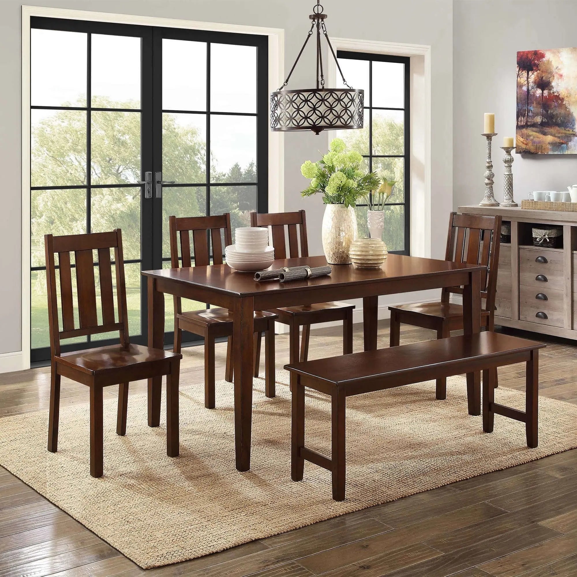 Bankston Dining Table, Mocha - Puck's