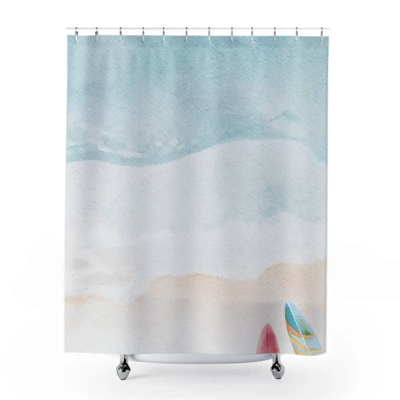 Beach & Surf Boards Shower Curtain - Puck's